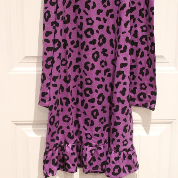 2/$20 🏷 Joe Fresh BNWT Purple Leopard Print Nightie - Picture 3 of 3